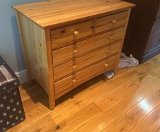 Pine 5 drawer dressing table