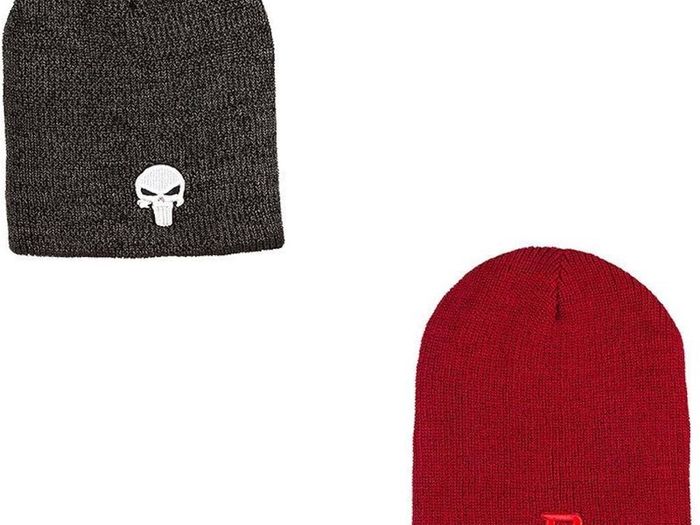 Marvel Collectible Loot Crate Exclusive Daredevil & Punisher Reversible Beanie Hat.