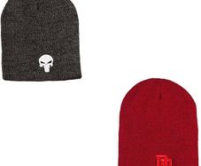 Marvel Collectible Loot Crate Exclusive Daredevil & Punisher Reversible Beanie Hat.