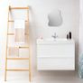 Bamboo Towel Ladder  Wooden Rack Rail Blanket, Towel, Clothes, Linen Railing Hanger for Bathroom, Bedroom - Bamboo Towel Holder Stand Image 2