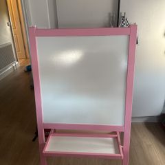 ikea easel board with paper and accessories
