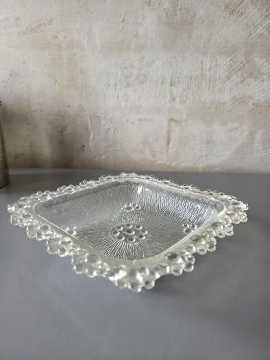 Vintage  Glass Dish Italy