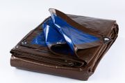 Midgrade Tarpaulin 5m x 9m (16' - 30') 185 gsm brown blue