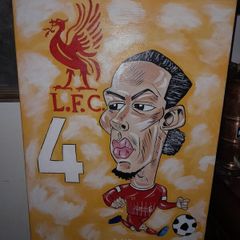 Large Liverpool painting on canvas