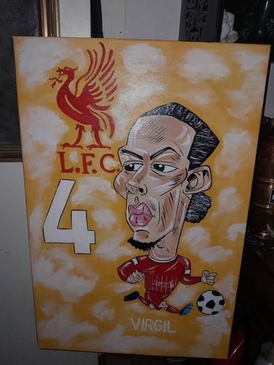 Large Liverpool painting on canvas
