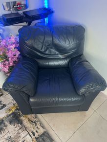 Italian leather armchair