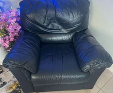 Italian leather armchair