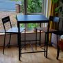 High table and bar chairs Image 2