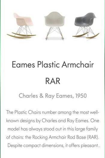2 x Authentic Vitra Eames RAR Rocking Chairs 2016