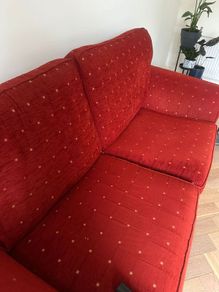 3 Seater Red Couch FTG