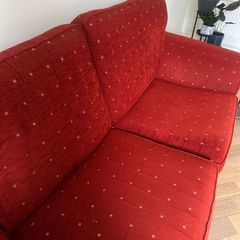 3 Seater Red Couch FTG