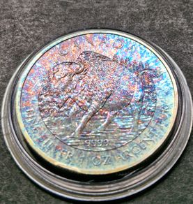 1 Oz 2013 Canada 5 Dollar .9999 Wildlife Series: Bison Toned coin