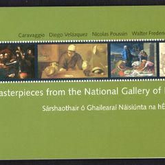 2004 Ireland National Gallery of Ireland Commemorative Stamp Booklet Mint Never Hinged (MNH). Scans of content shown