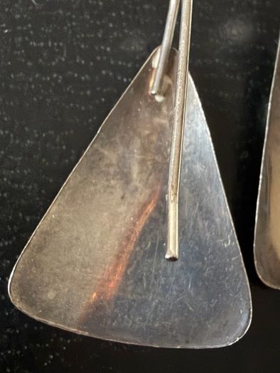 silver earrings