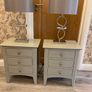 2grey bedside lockers & matching lamps Image 2