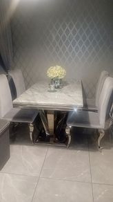 Marble table and 4 chairs
