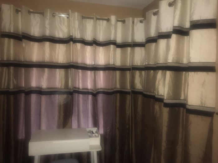 Beautiful lined curtains 90x90 1 sets new