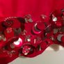 Red Asos dress with sparkly 3d flowers.. Image 2
