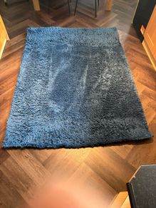 Large shaggy Blue Rugs
