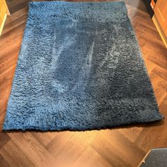Large shaggy Blue Rugs