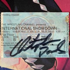 Christopher Daniels Signed Entry Ticket TWC The Wrestling Channel International Showdown