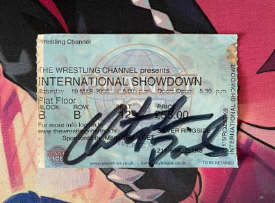 Christopher Daniels Signed Entry Ticket TWC The Wrestling Channel International Showdown
