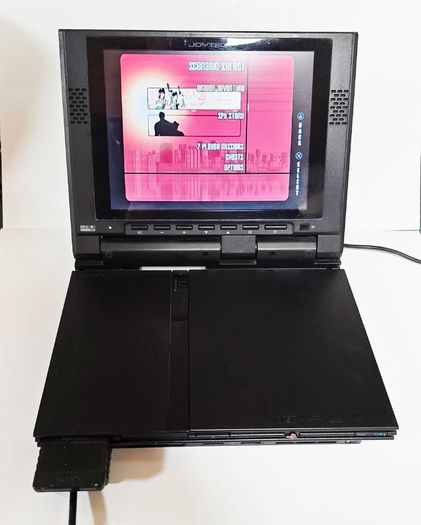 Playstation 2 Slim with very rare 8" Joytech LCD Screen