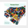 Kids Table Chair Set Kids Building Block Game Table for Children with 2 Chairs Learning Drawing Children Play Room Furniture Image 5