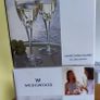 4 Wedgwood Crystal White wine Glasses Image 7