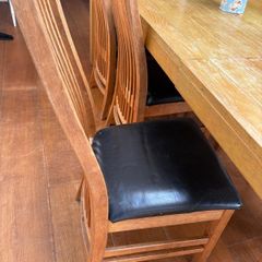 Rectangular extendable table (for 10) with 8 chairs