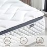 double Mattress 4FT6,10 INCH Pocket Sprungs Mattress Memory Foam- Medium Firm - Motion Isolation,135x190X25CM Image 5