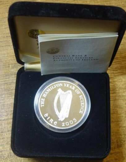 Ireland 10 Euro 2005 William Rowan Hamilton Silver Coin