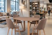 FLEXI 170 Extendable Round Dining Table Laminated