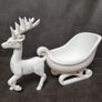 3D printed reindeer and sleigh Christmas ornament Image 2