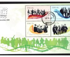 2006 Ireland Belgica '06 on Musicians Miniature Sheet (MS62) Fine Used with Dublin Cancel