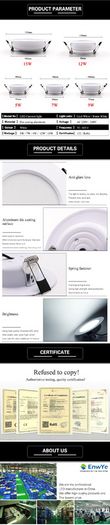 10PCS LED Downlight Ceiling 15W Warm white led light AC 220V