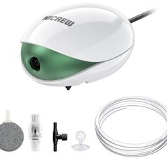 Aquarium Air Pump, Ultra Silent Air Aerator Pump for Fish Tank, Oxygen Pump, Accessories Included (FREE POSTAGE)