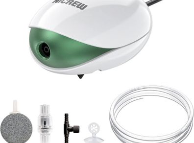 Aquarium Air Pump, Ultra Silent Air Aerator Pump for Fish Tank, Oxygen Pump, Accessories Included (FREE POSTAGE)