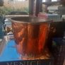 Heavy brass ice bucket antique, takes 3 champagne bottles, D18 Image 9
