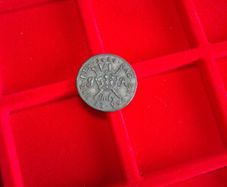 1689 July Gunmoney Sixpence Coin James II Ireland