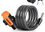 Bike Lock Coiled Secure Keys Bike Cable Lock with Mounting Bracket Waterproof Anti Theft Scooter Bicycle Lock