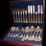 Pristine Unused Newbridge Silverware 24-Piece Cutlery Set in Wooden Canteen Image 8