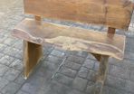 Live edged solid timber bench