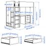 Ikea Loft Bed with mattress Image 3