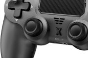 Wireless Controller For PS-4, Controller Wireless for PS-4 Pro/Slim/PC, Bluetooth Gamepad Joystick with Dual Vibration Touch Panel 3.5mm Audio Jack Six-Axis, Gray