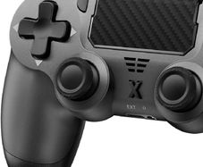 Wireless Controller For PS-4, Controller Wireless for PS-4 Pro/Slim/PC, Bluetooth Gamepad Joystick with Dual Vibration Touch Panel 3.5mm Audio Jack Six-Axis, Gray