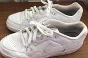 Nike Ladies Triple White Air Force Ones Low Top Trainers Size 6.5