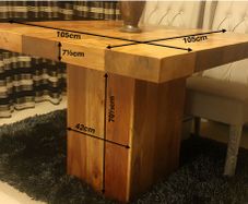 Solid Oak Dining Table - Premium Quality