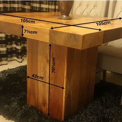 Solid Oak Dining Table - Premium Quality