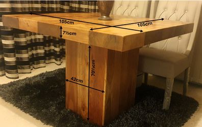 Solid Oak Dining Table - Premium Quality